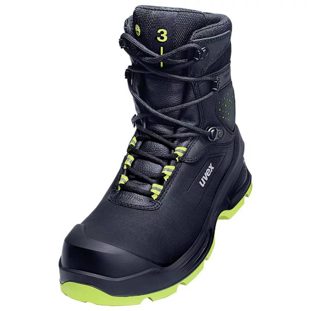 Uvex S3 PUR W11 6875242 Hoge veiligheidsschoenen S3 Schoenmaat (EU): 42 Zwart, Geel 1 paar