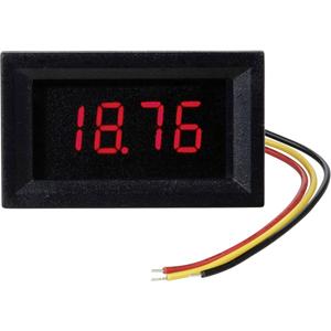 TRU COMPONENTS TC-VL4D-RED Digitaal inbouwmeetapparaat