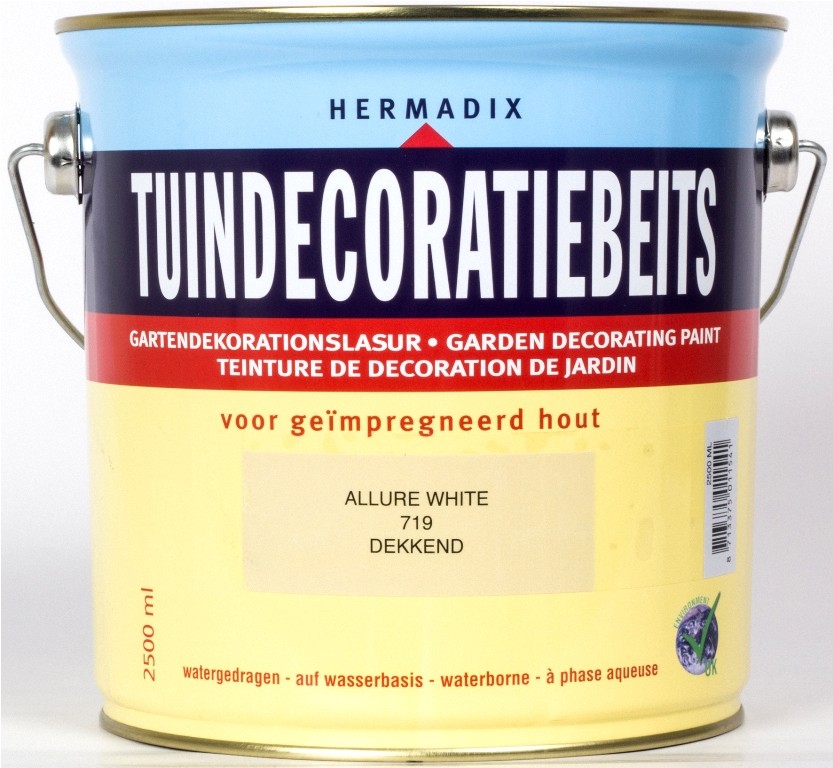 Hermadix Tuindecoratiebeits 719 allure white 2500 ml - 