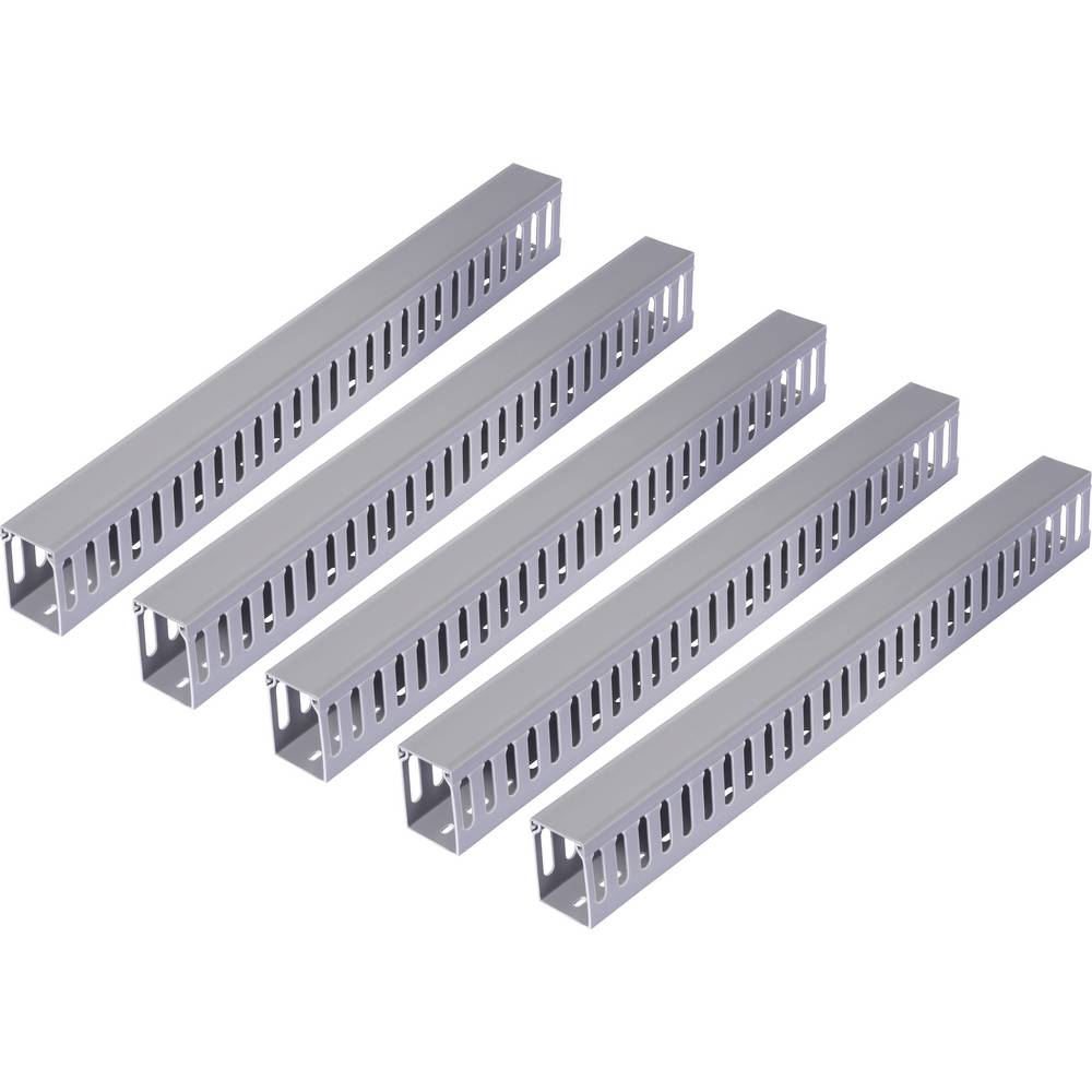 Sygonix SY-6801160 Kabelgoot (l x b x h) 2000 x 25 x 40 mm 5 stuk(s) Grijs