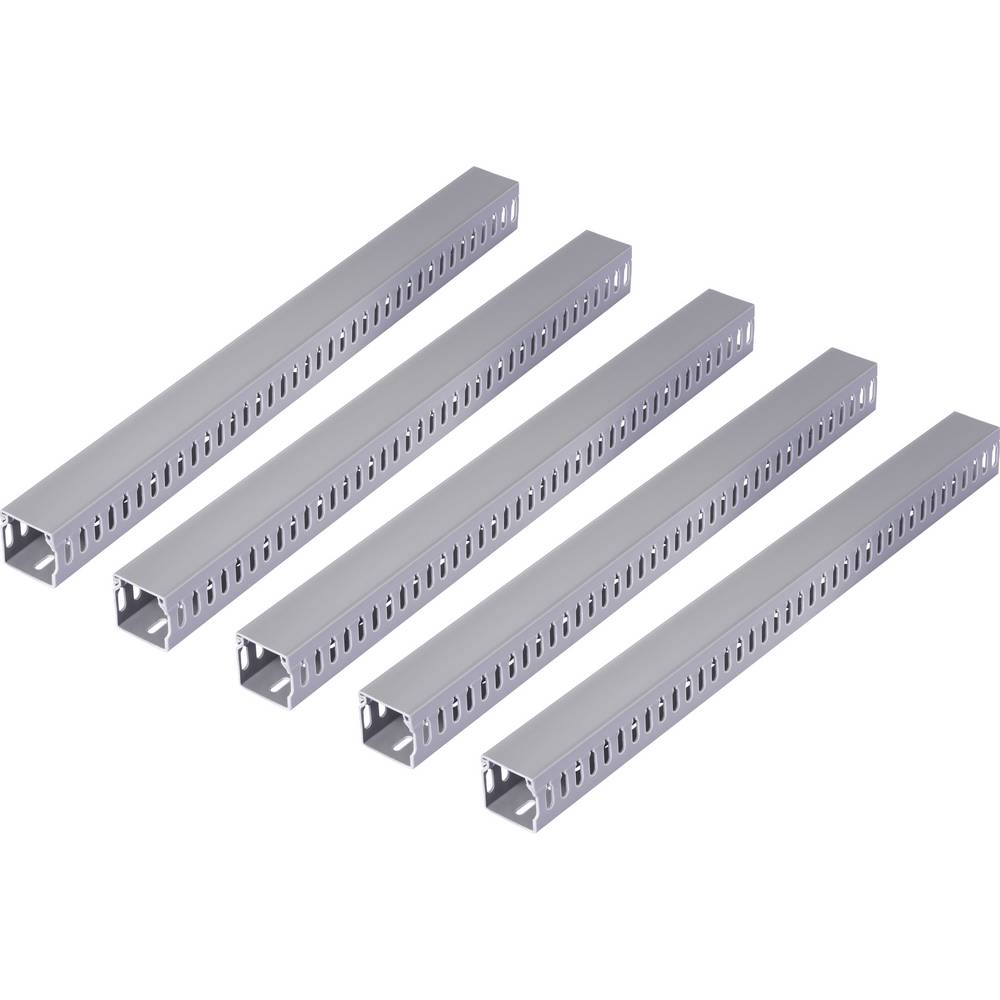 Sygonix SY-6801168 Kabelgoot (l x b x h) 2000 x 60 x 60 mm 5 stuk(s) Grijs