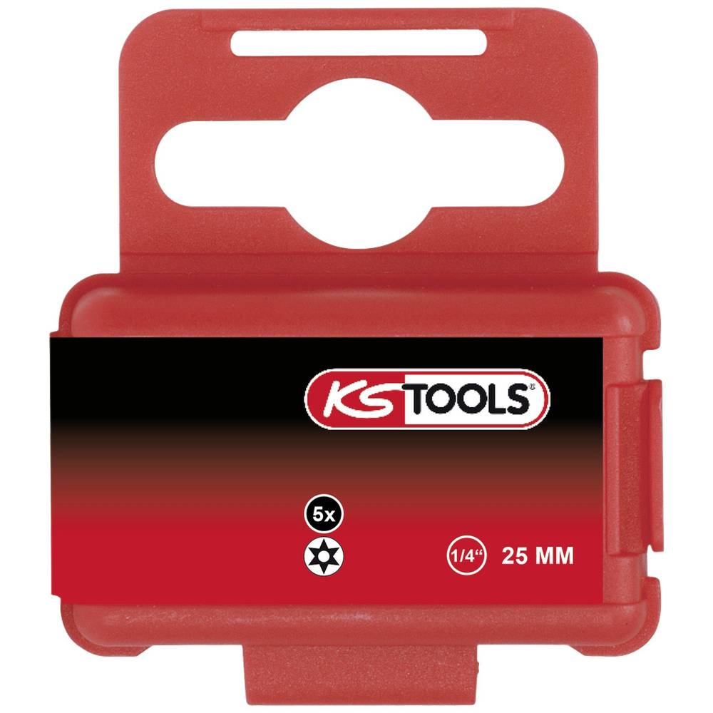 KS Tools 911.2295 9112295 Torx-bit TB 27 Speciaal staal Vernikkeld C 6.3 5 stuk(s)