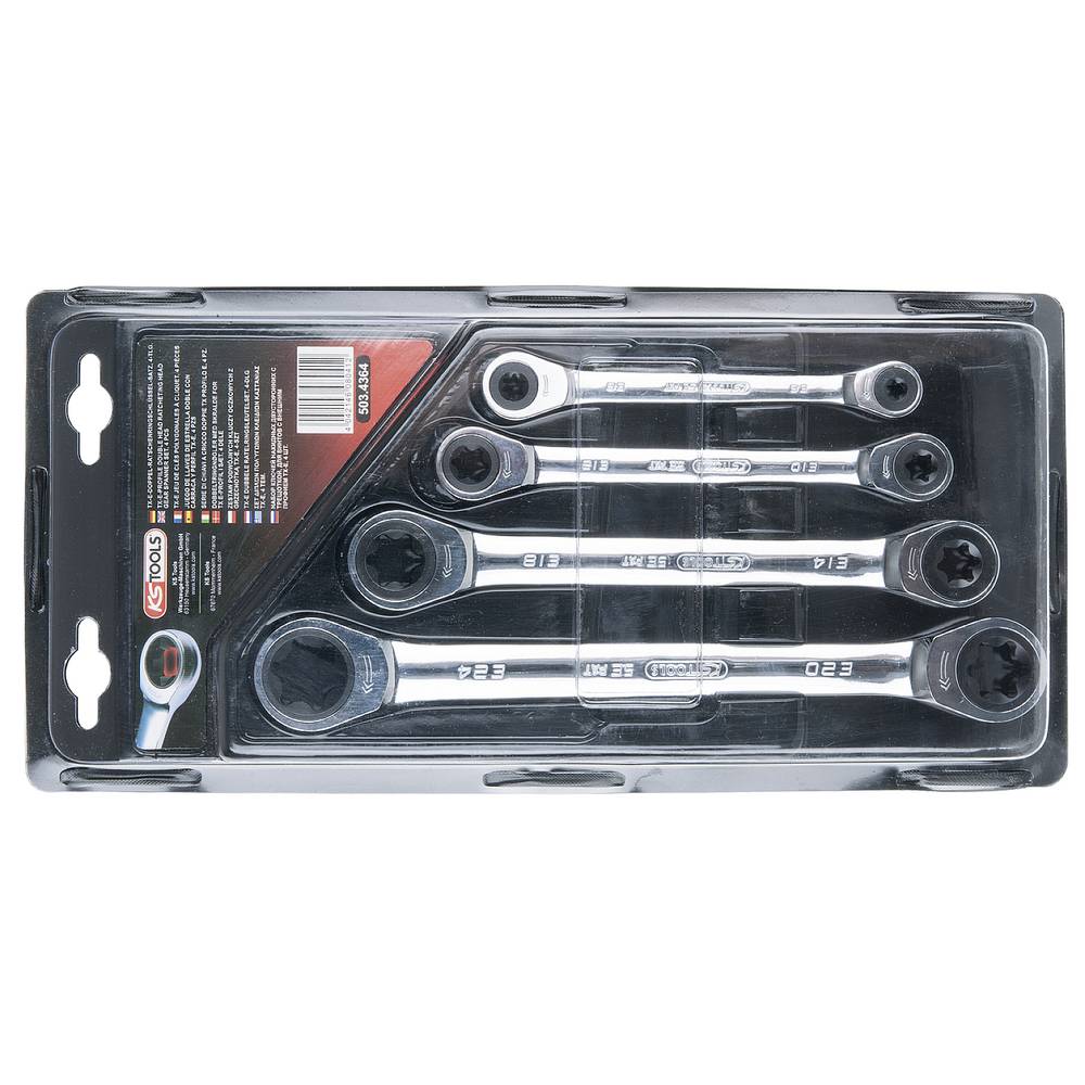KS Tools 5034364 503.4364 Dubbele ringsleutelratelset Sleutelbreedte (metrisch) 6 - 20 mm