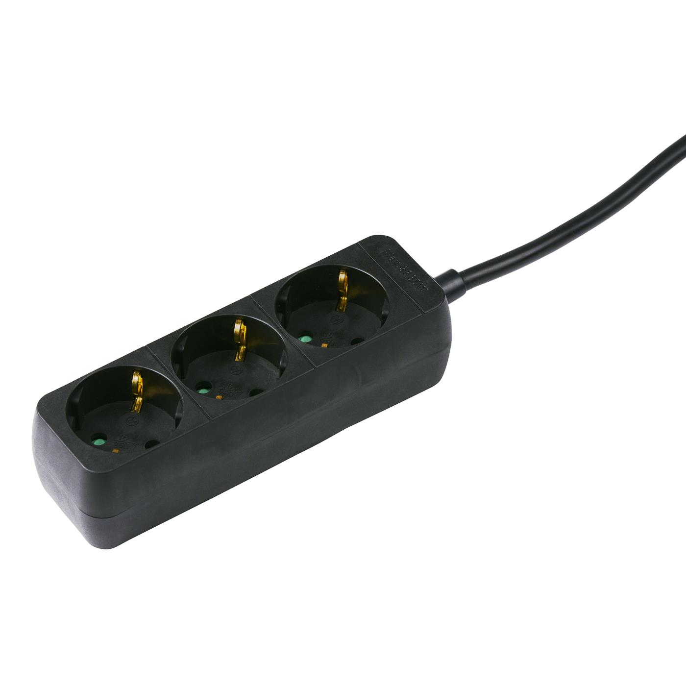 Grundig Stekkerdoos zwart 3-voudig 1,5M