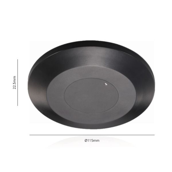 Qualedy Aanwezigheidssensor met bewegings- en ademhalingsdetectie - Zwart - Opbouw