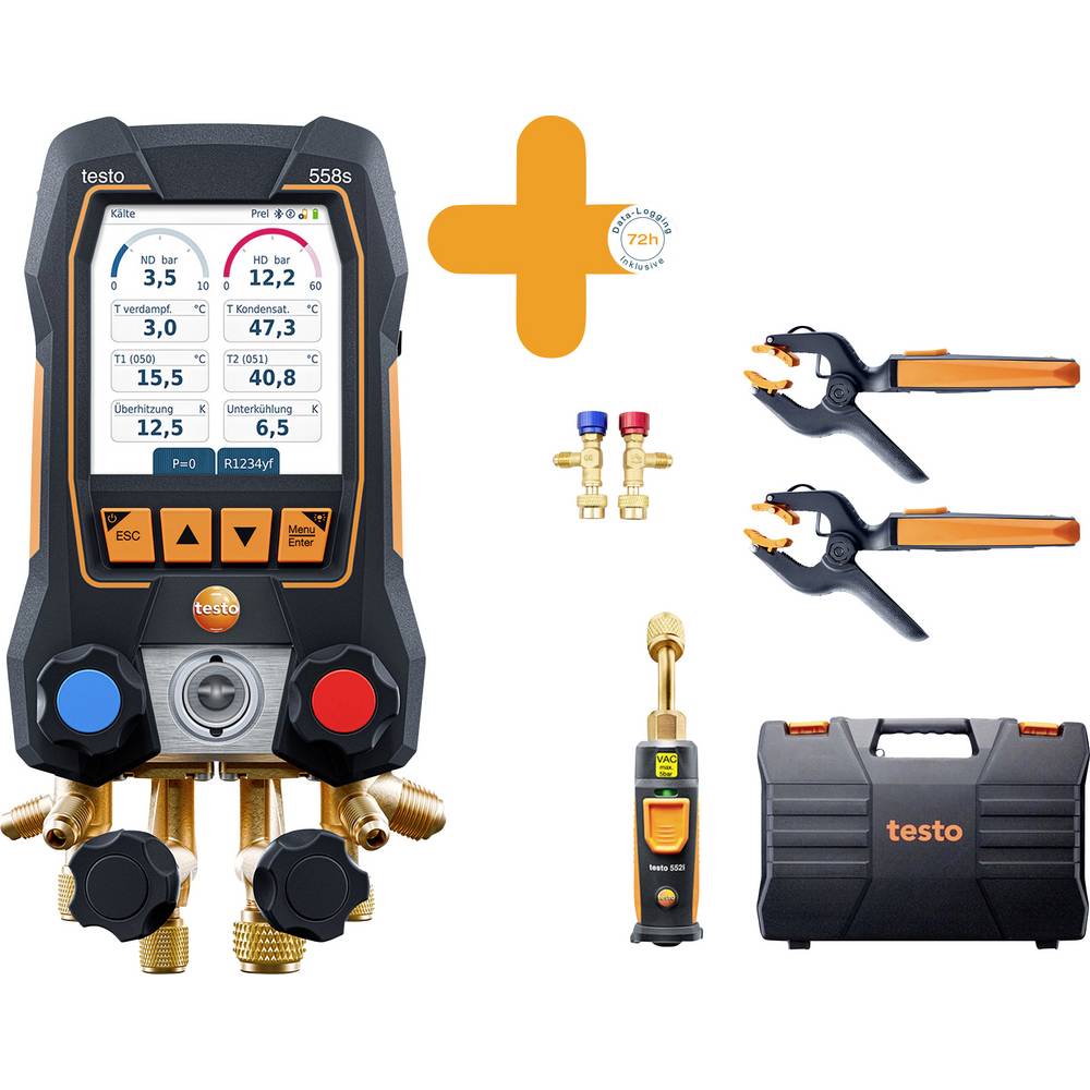 Testo 0564 2558 Smart vacuümset Druk, Temperatuur Met datalogger