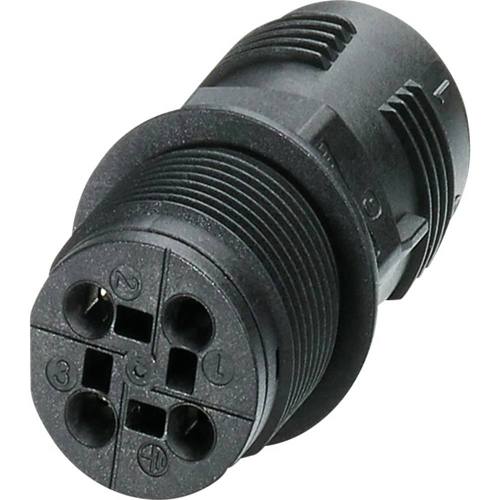 Phoenix Contact 1423985 Muurdoorvoer Zwart