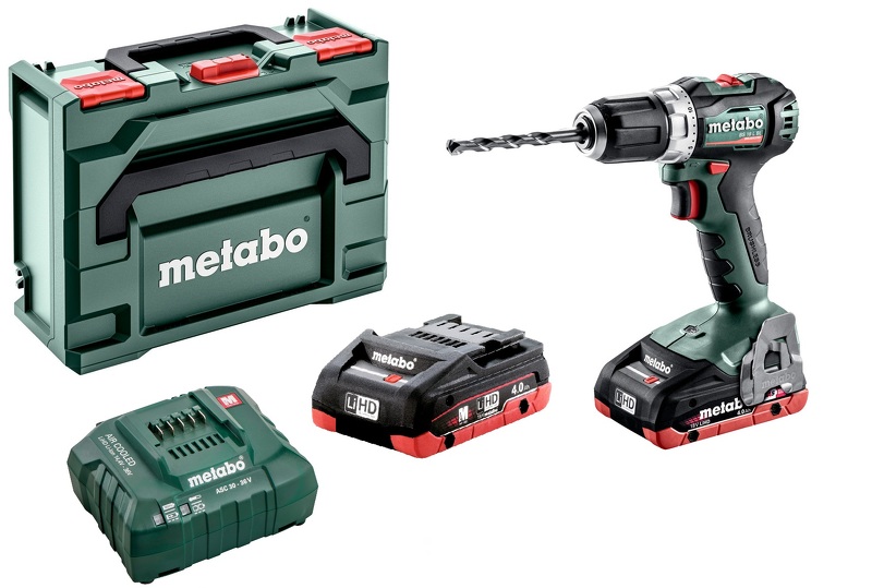 Metabo BS 18 L BL 18V Li-Ion Accu Boorschroefmachine Set (2x 4.0Ah LiHD Accu) In X