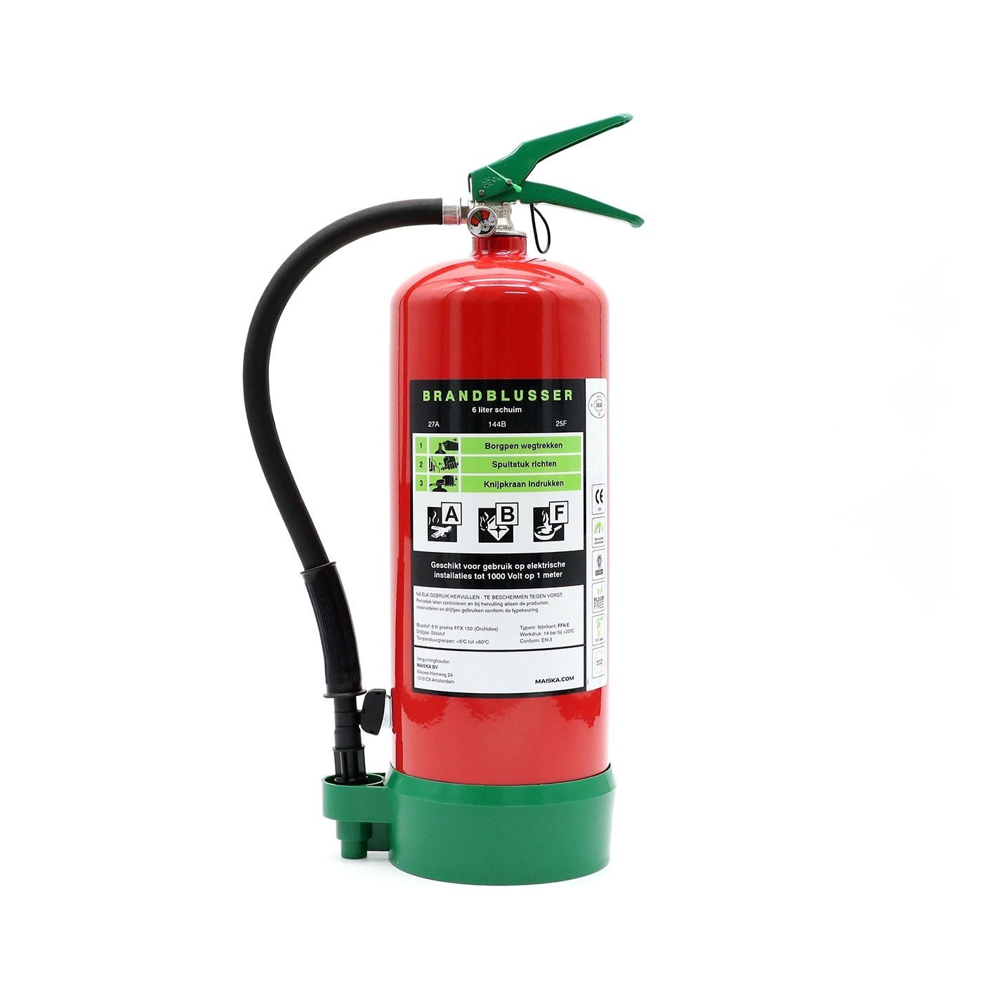 ARBOwinkel.nl 6 liter sproeischuimblusser PFAS-/fluorvrij ABF - 6 liter schuimblusser fluorvrij