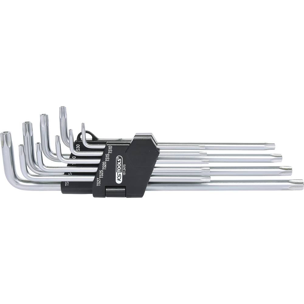 KS Tools 151.2470 Haakse schroevendraaierset TS 10, TS 15, TS 20, TS 25, TS 27, TS 30, TS 40, TS 45, TS 50 9-delig