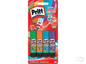 Pritt Lijmstift  10gr fun colors 1 blister à 4 stuks