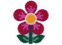 Hama strijkkralen grondplaat bloem (0299)