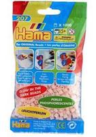 Hama 207-56 - Perlen leuchtfarben/pink, Leuchtperlen, 1000 Stück