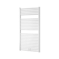 Plieger Palmyra designradiator horizontaal gebogen middenaansluiting 1175x600mm 689W zilver metallic