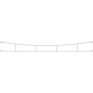 Viessmann H0 Fahrdraht H0 Märklin K-Gleis (ohne Bettung) 142.0mm 5St.