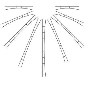 Viessmann N Fahrdraht 147 mm, 163mm 5St.