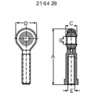 MODELCRAFT Kogelgewricht met binnenschroefdraad M10 Staal