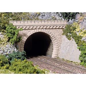 Auhagen H0 Tunnel-Portal 2gleisig Kunststoffmodell