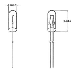 Spezialglühlampe Klar T1 1/4 WT 24V 40mA