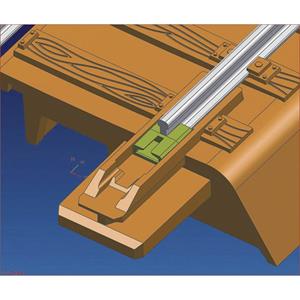 roco H0 geoLINE (mit Bettung) Schienenverbinder, isoliert