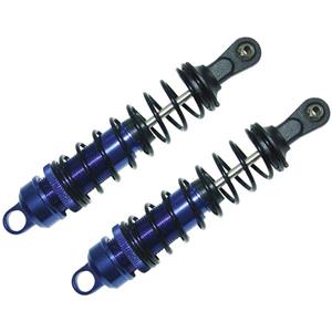 Reely 1:8 Hydraulische schokdempers aluminium Blauw (metallic) met veren Zwart 109 mm 2 stuks