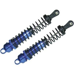 Reely 1:8 Hydraulische schokdempers aluminium Blauw (metallic) met veren Zwart 126 mm 2 stuks