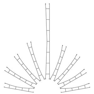 Viessmann H0 Fahrdraht H0 Märklin C-Gleis (mit Bettung) 172.5mm 5St.