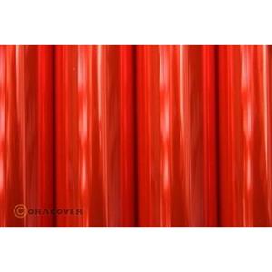 Strijkfolie Oracover 21-026-010 (l x b) 10000 mm x 600 mm Rood (transparant-fluorescerend)