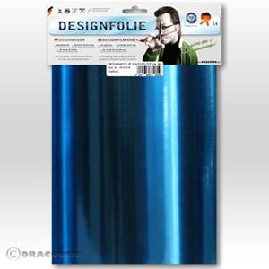 oracover Designfolie Easyplot (L x B) 300mm x 208mm Chrom-Blau