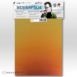 oracover Designfolie Easyplot Magic (L x B) 300mm x 208mm Rot, Gold