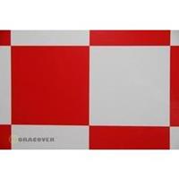 oracover Bügelfolie Fun 6 (L x B) 2m x 60cm Weiß, Rot