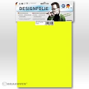 oracover Designfolie Easyplot (L x B) 300mm x 208mm Gelb (fluoreszierend)