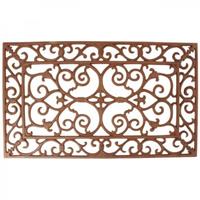 Esschert Design Rustikaler Fussabtreter Gusseisen Jugendstil Rechteckig