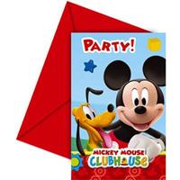 Einladungskarten mit Umschlägen Playful Mickey, 6 Stück