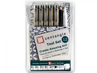 Bruynzeel Fineliner  Zentangle tool set 12delig