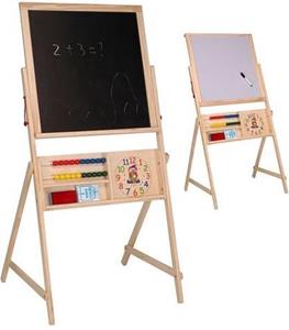 Schoolbord hout 2 in 1