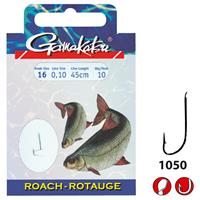1050N Roach - Onderlijn - 45cm - Haakmaat 20 - 10 stuks