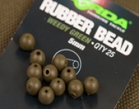 Rubber Bead - Muddy Brown - 5mm