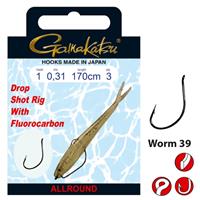 Gamakatsu Dropshot Rig Worm 170cm 003 (0,22mm) (3 stuks)