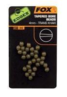Edges Tapered Bore Bead - Green - 4mm