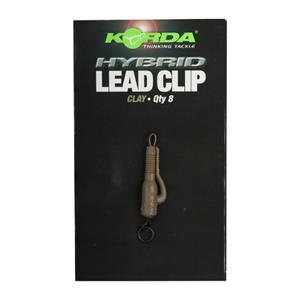 Korda Hybrid Lead Clips - Clay