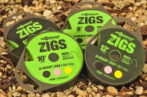 Korda Ready Zigs - 8ft - Haakmaat 10