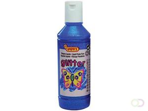 Jovi Plakkaatverf Glitter flacon van 250 ml, blauw