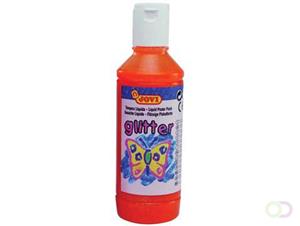 Jovi Plakkaatverf Glitter flacon van 250 ml, oranje