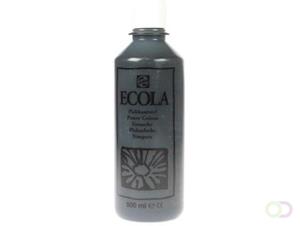 Talens Ecola plakkaatverf flacon van 500 ml, zwart