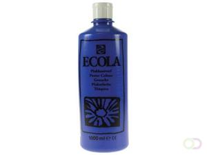 Talens Ecola plakkaatverf flacon van 1000 ml, donkerblauw