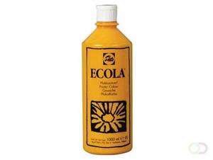 Talens Ecola plakkaatverf flacon van 1000 ml, geel