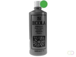 Talens Ecola plakkaatverf flacon van 1000 ml, lichtgroen