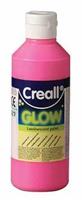 Creall Glow in the dark verf roze 250ml