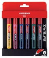 Talens Amsterdam acryl marker basisset, 6dlg.